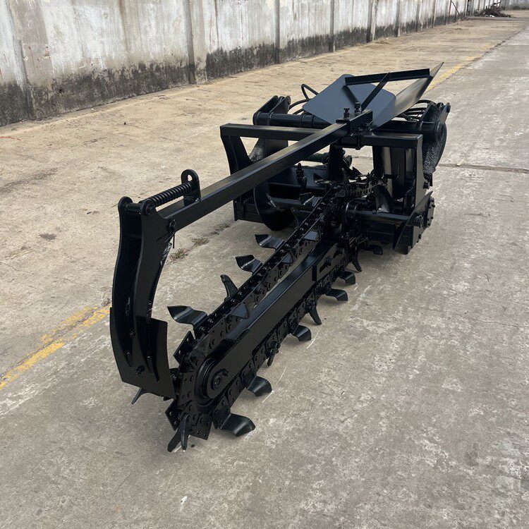 埋管道开沟机农业链条式挖沟机多功能合金刀头开槽设备