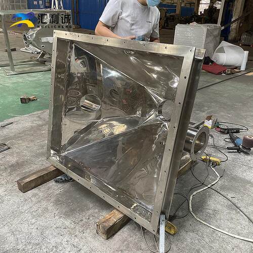 04不锈钢储料仓50-500kg注塑机设备塑胶原料周转箱储料桶
