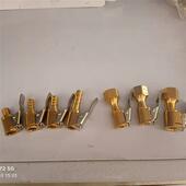 纯铜制轮胎充气夹头 气门嘴充气管 汽车气压表打气嘴胎压表夹气嘴