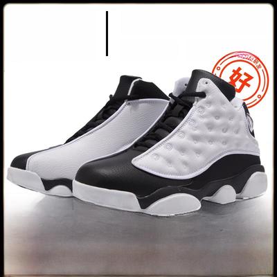 Aj13黑白熊猫秋田正品官方网站高帮篮球运动鞋Aj流行街头乔13男鞋