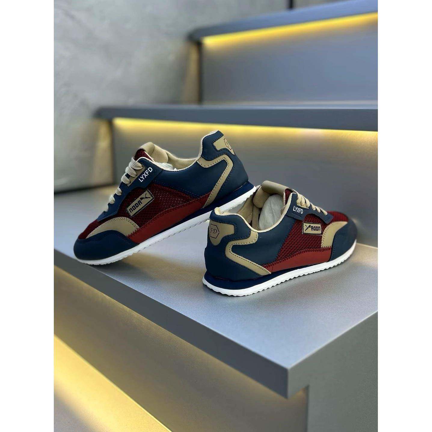 男鞋2025春秋新款潮流百搭运动休闲鞋男士轻便韩版时尚覆古阿甘鞋