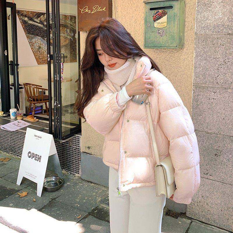 韩国羽绒服女冬季2025新款短款小个子设计感小众时尚洋气加厚爆款