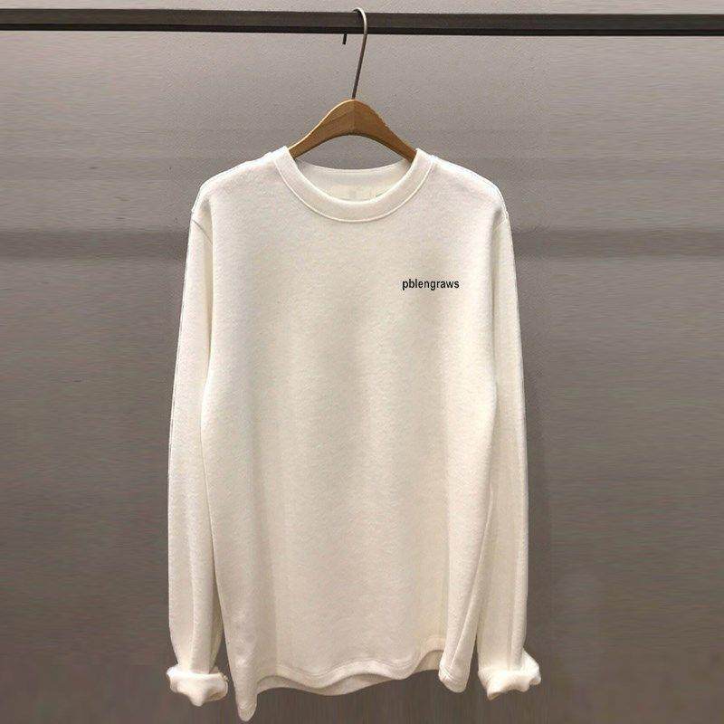 潮牌德绒长袖t恤女内搭宽松加绒百搭磨毛白色上衣打底衫春秋冬季