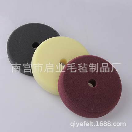 新款直销6寸7寸研磨抛光海绵垫汽车美容镜面粗中细还原盘平面玻璃