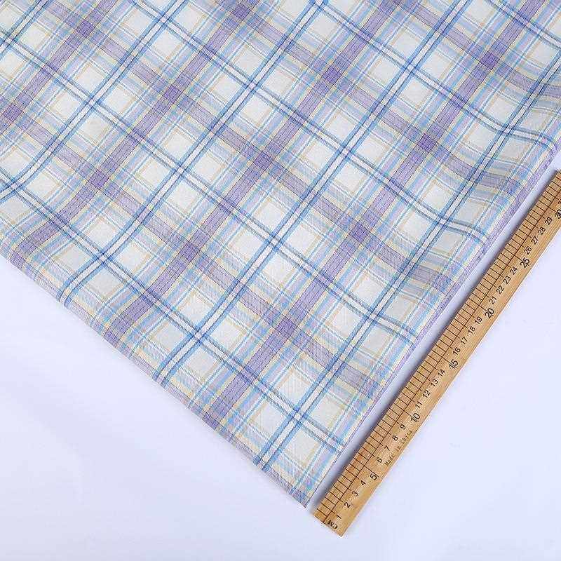 新款直销JK格多种花色时尚百搭 印花涤纶布 箱包辅料 印花布料