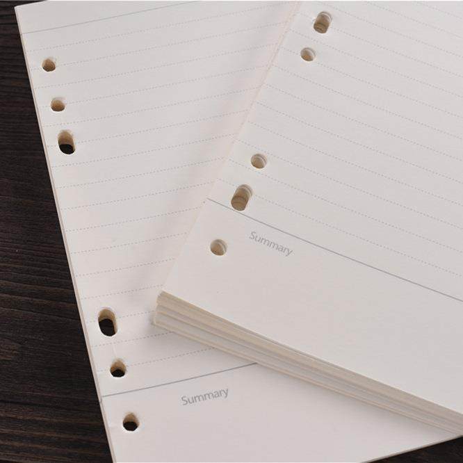 新款直销商务办公活页替芯纸学生作业练习A4B5A6记事本空白横线格