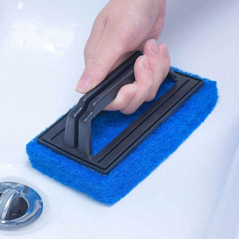 新款直销长方形水池刷裸装带手柄浴室瓷砖刷厨房去污刷子洗锅海绵