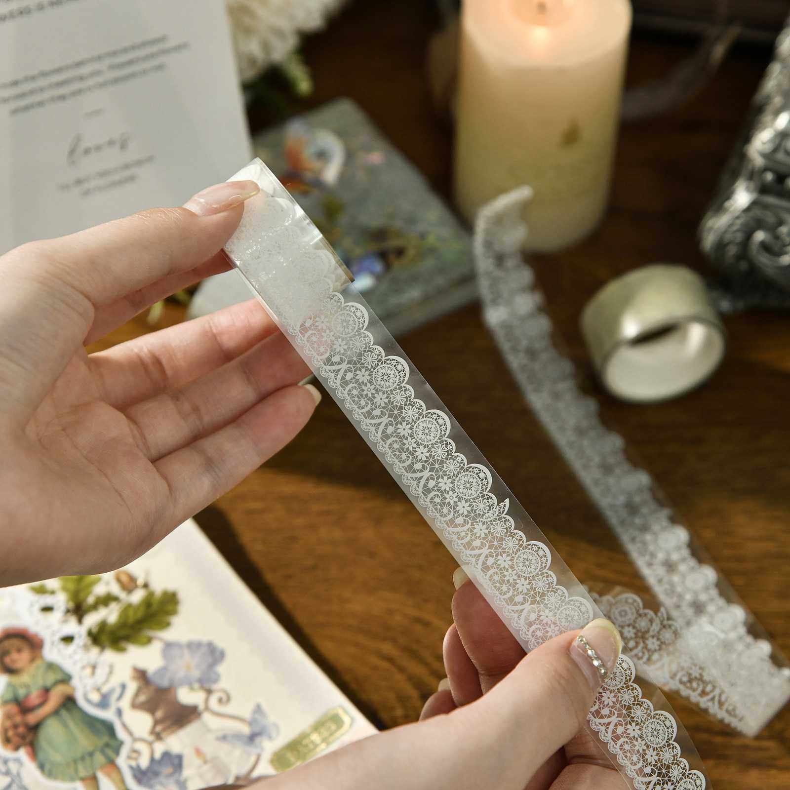 新款直销蕾丝系列轻奢复古PET胶带套装手账本子杯子diy装饰拼贴学,文具电教/文化用品/商务用品,和纸胶带,淘宝优惠券,粉丝福利购,淘宝优惠卷