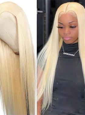 新款直销速卖通欧美外贸假发女中分长直发wigs化纤机织全头套支持