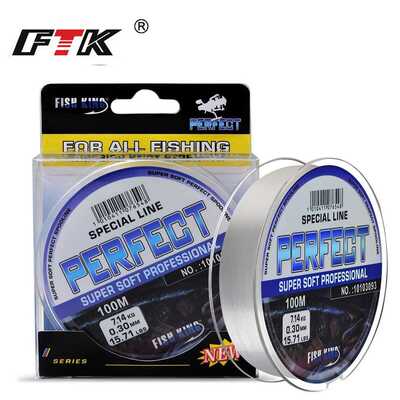 新款直销FTK 钓鱼线100米主线子线垂钓手杆耐磨尼龙线路亚8