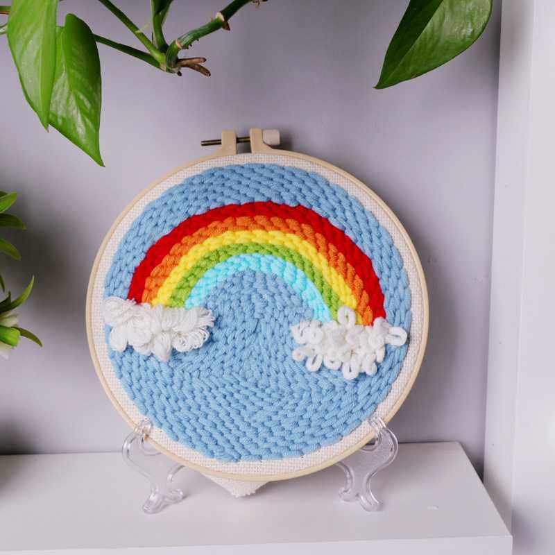 新款直销俄罗斯戳戳绣搓搓绣毛线绣DIY手工材料包解压神器书桌摆,居家布艺,戳戳绣,淘宝优惠券,粉丝福利购,淘宝优惠卷