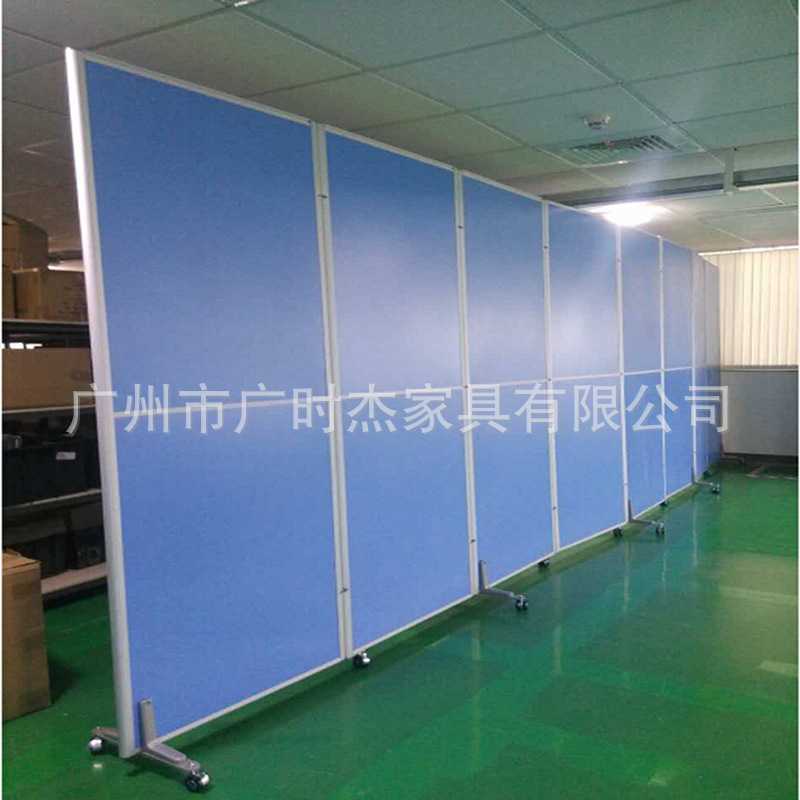 新款直销现代办公室简易活动折叠办公屏风 酒店工厂商务木质隔断