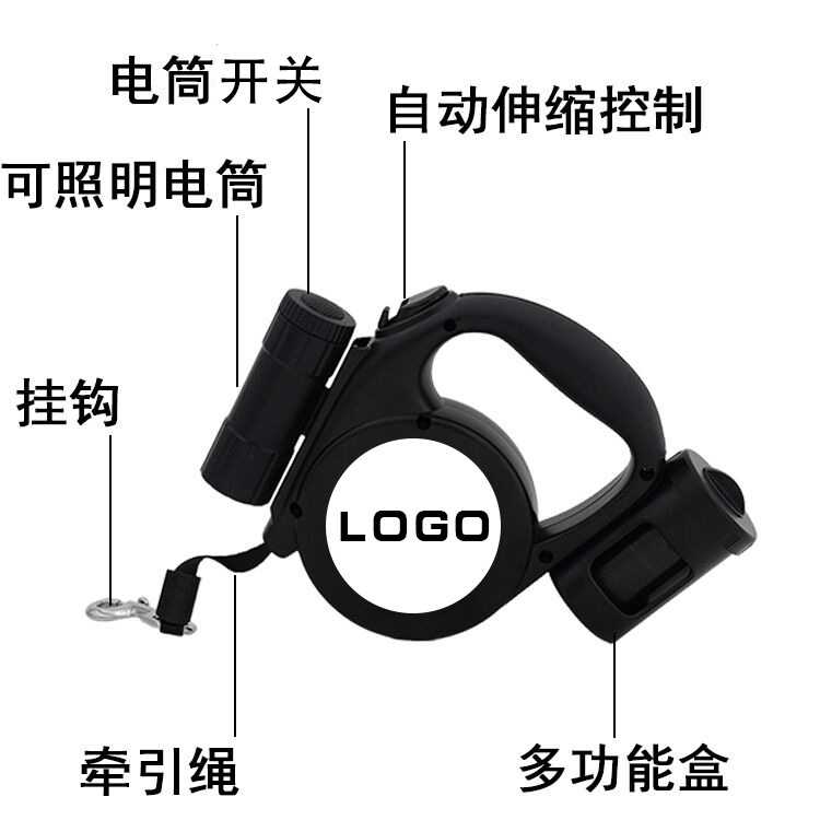 新款直销跨境亚马逊狗绳尼龙自动伸缩大型犬宠物牵引绳宠物用品8