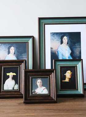 新款直销美式复古欧式加冲洗照片做成相框摆台7七寸10寸挂墙制作