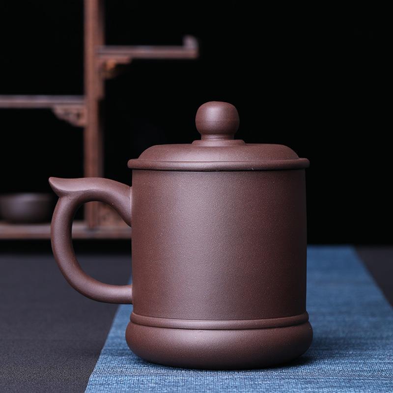 新款直销宜兴紫砂杯大杯800毫升大杯水杯茶杯子办公陶瓷直销