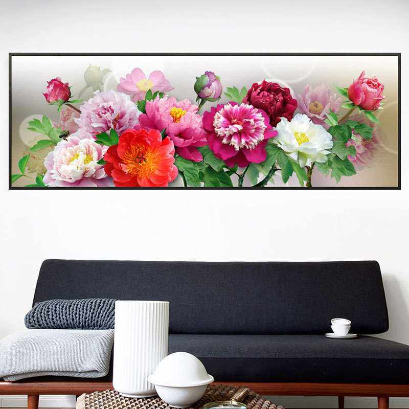 新款直销钻石画客厅新款大气国色天香花开富贵牡丹贴钻十字绣新款,居家布艺,十字绣套件,淘宝优惠券,粉丝福利购,淘宝优惠卷