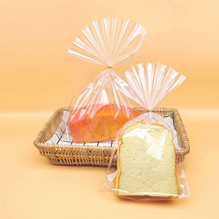 新款直销透明烘焙类包装袋加厚透明面包袋吐司袋方包袋光膜 100起