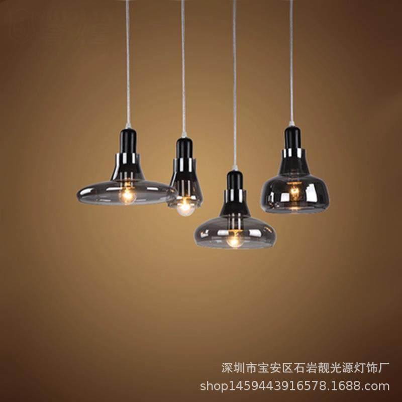 新款直销北欧木艺玻璃吊灯个性创意餐厅酒吧吧台咖啡厅现代简约阴,家装灯饰光源,智能吊灯,淘宝优惠券,粉丝福利购,淘宝优惠卷