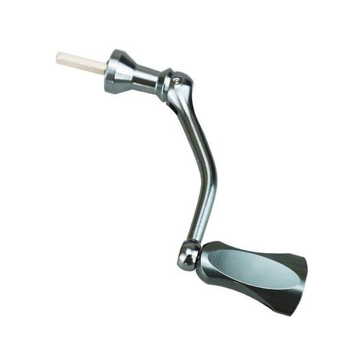 新款直销插入式路亚纺车轮摇臂通用可折叠全金属海竿渔轮摇把配件