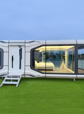 出口太空舱移动房微宿定制创意酒店景区露营星空民宿阳光房集装箱