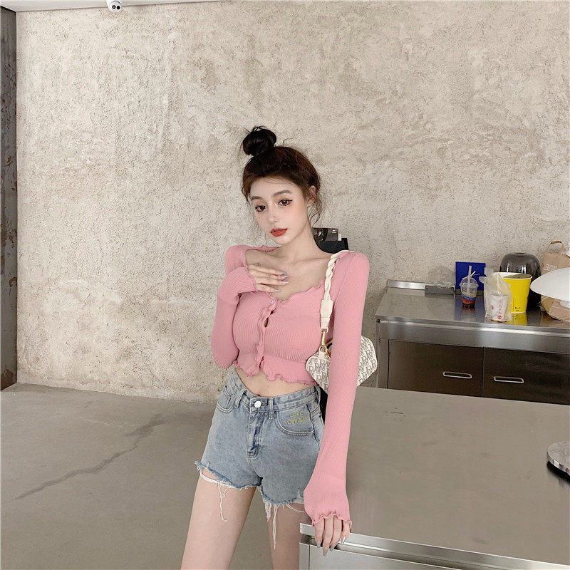 jazz跳舞直播爵士舞蹈服薄款女团服装性感露脐网红女主播显胸上衣