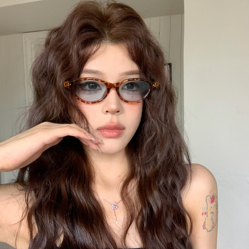 欧美辣妹风y2k猫眼墨镜防紫外线