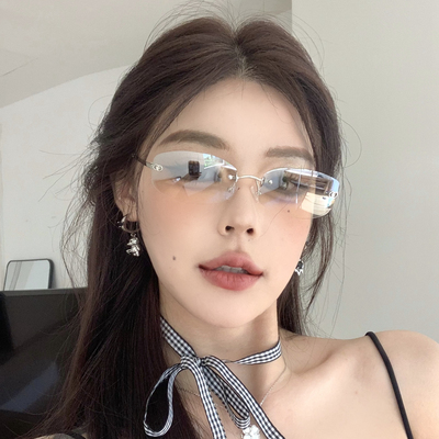 Jennie同款欧美辣妹风无框太阳镜