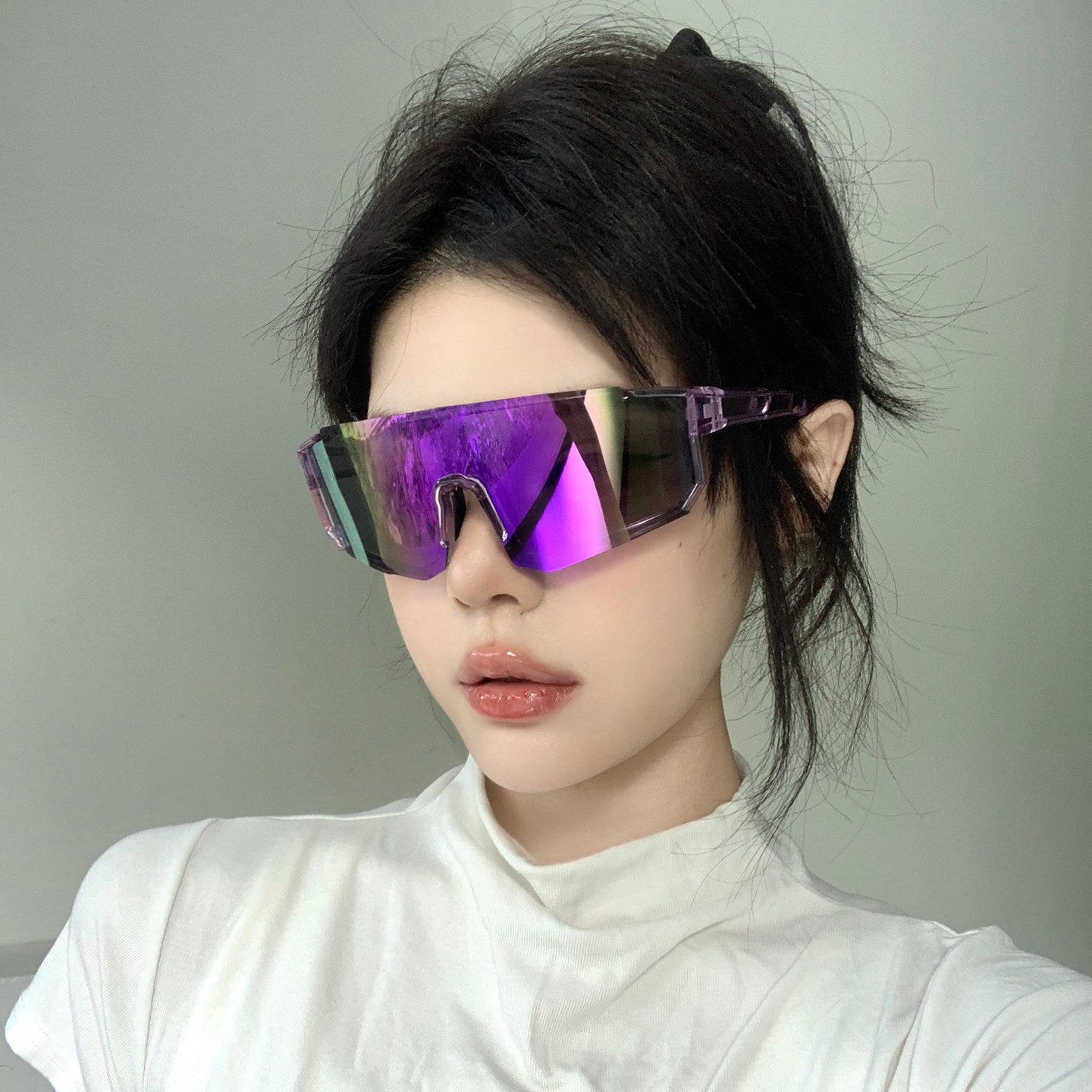 户外运动骑行眼镜自行车夜骑登山护目防风变色太阳镜防紫外线墨镜