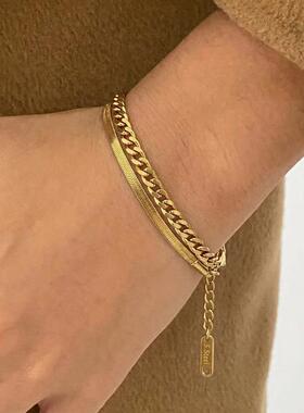 咿咿跨境双层古巴链43