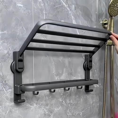 浴室免打孔太空铝厕所置物架套装