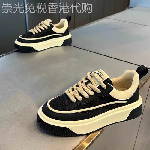潮牌男鞋2026年夏季软底网红休闲运动鞋时尚百搭男士增高低帮滑板
