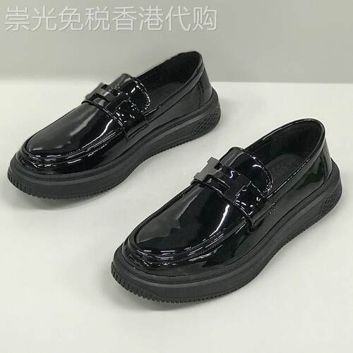 Mysterious Gifs轻松穿出好气质~漆皮亮面豆豆鞋男高档厚底一脚蹬
