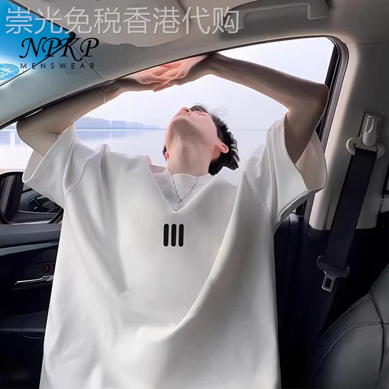 美式短袖T恤男款夏季新款宽松复古大尺码潮流休闲重磅圆领半袖T恤