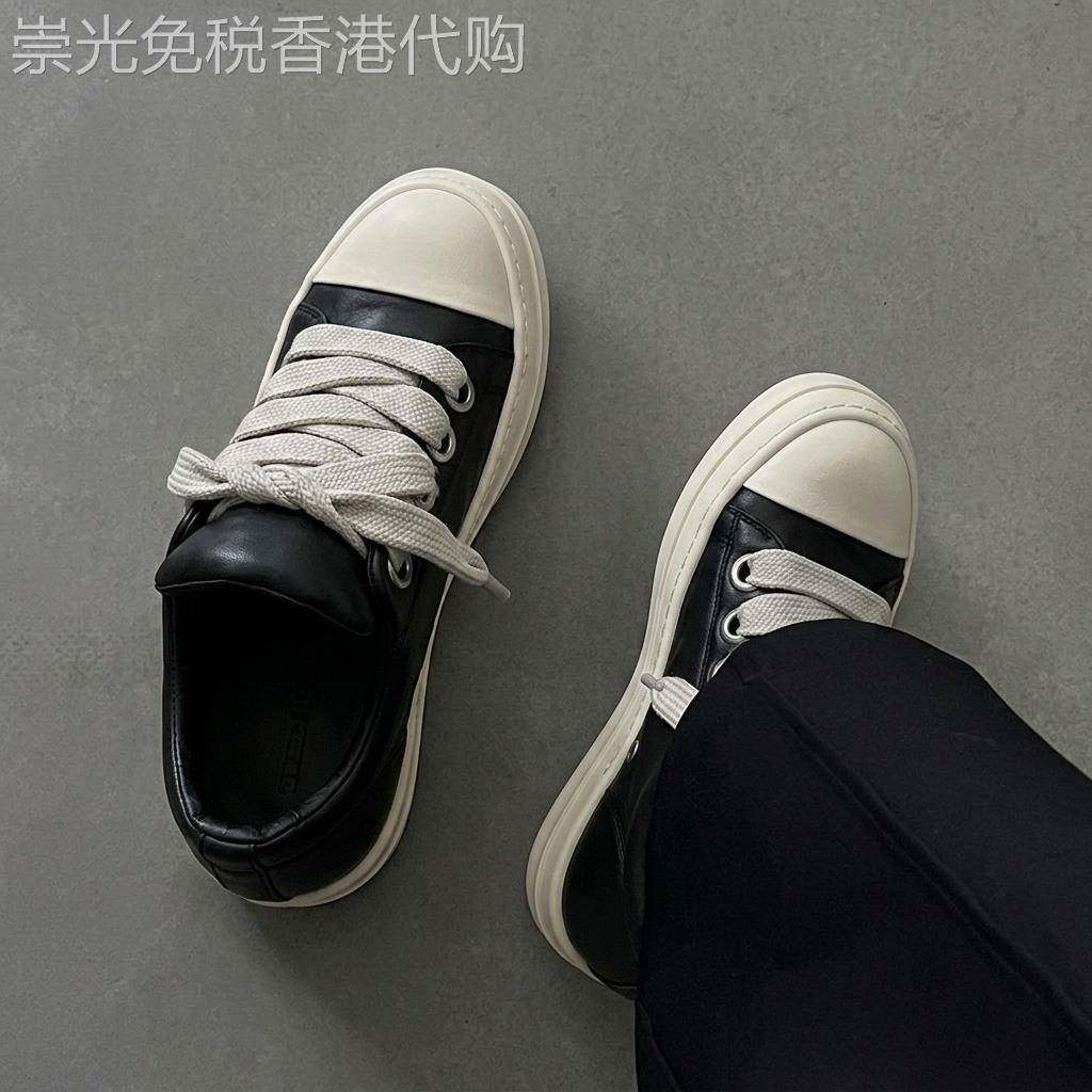 2026夏季新款黑白大头板鞋情侣款小众时尚百搭地板户外通勤面包鞋