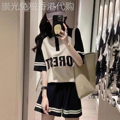 休闲套装女夏季2026年新款韩版洋派时尚运动服短袖t恤短裤两件套