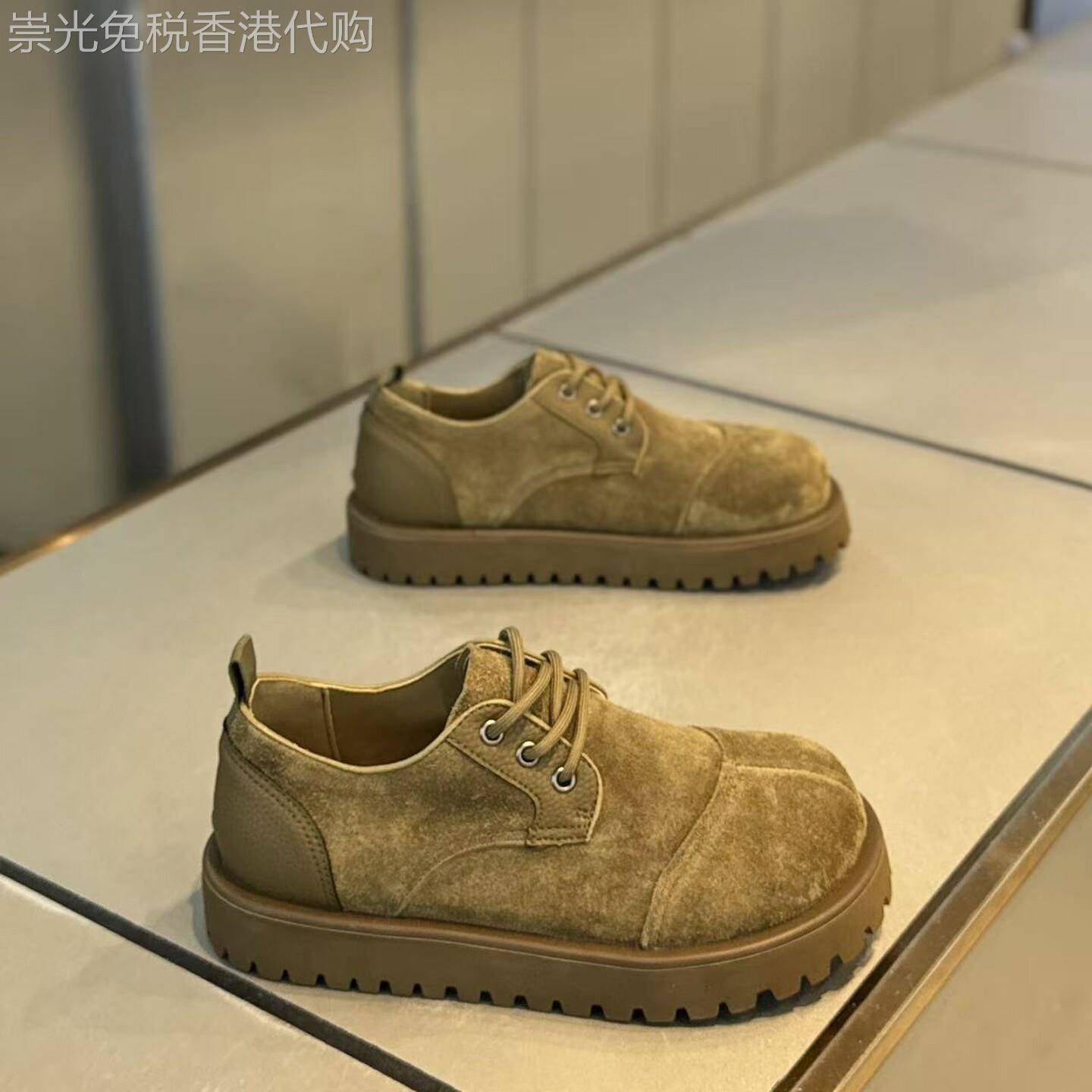 欧美『DMXUXM』匠心打造~一眼就爱上!潮流复古厚底增高休闲板鞋男
