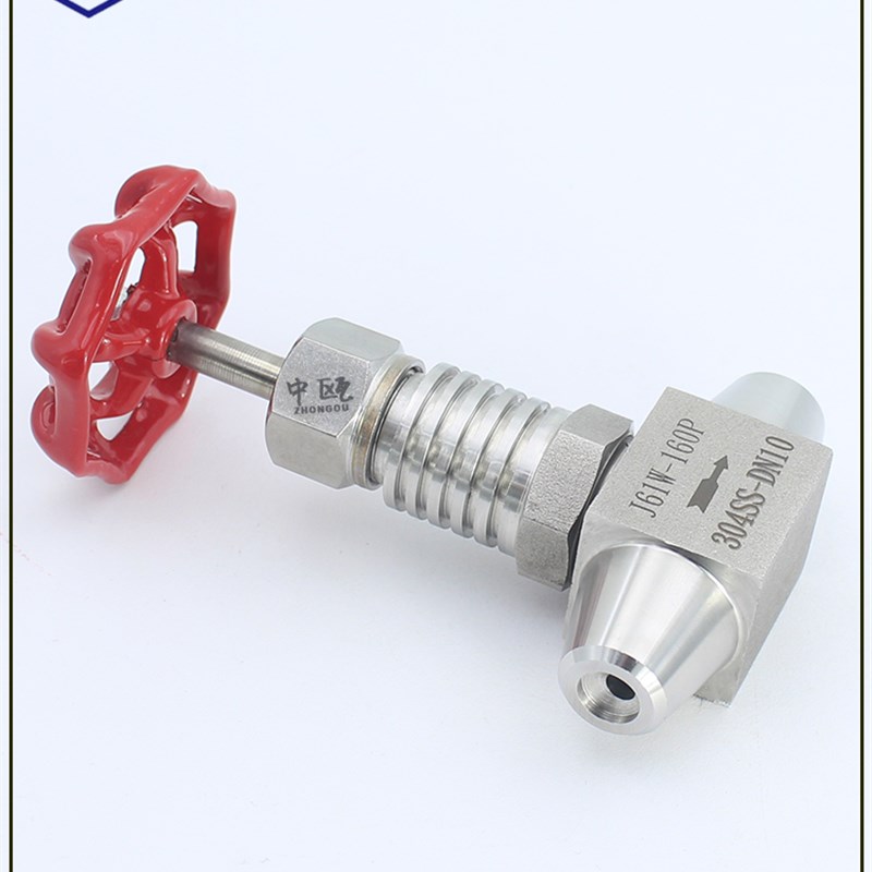 304不锈钢J61YW对焊截止阀焊接dn10带散热器高温T高压针阀电站