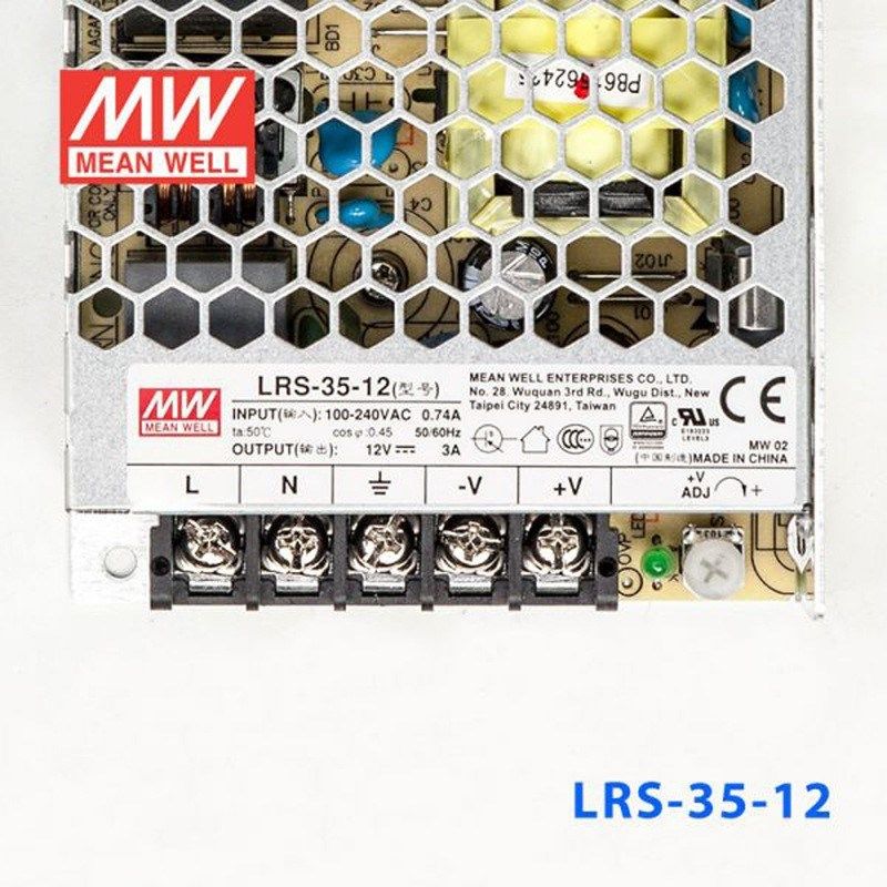 LRS-35-12 12v1.5a直流稳压可调LEDO防水防雨灯带灯条开关电源