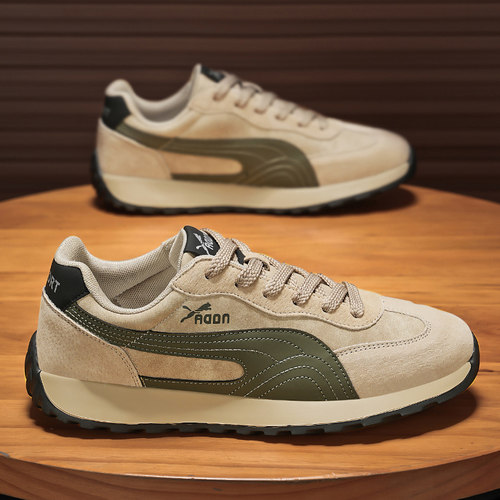 莆田真皮男鞋德训板鞋超火轻奢鞋