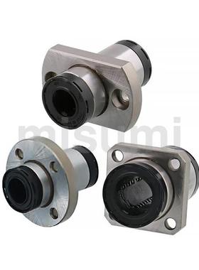 替代米思米LHIFC-MX10/12/16/20/25/30带法兰直线轴承 带润滑装置