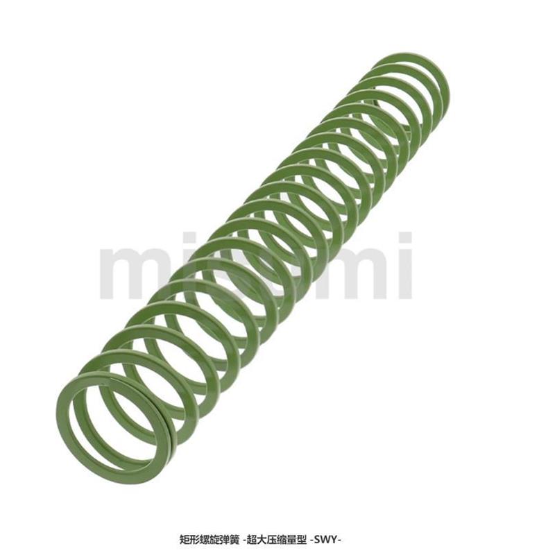 淡绿色模具弹簧SWY24.5-25/30/35/40/45/50/55/60/65/70/75/80