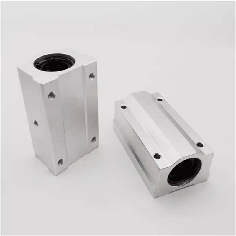 直线轴承SC SCS8 10 12 1v6 20 25 30 35 40UU加长箱式光轴滑块