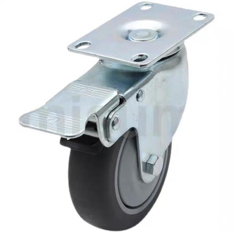 cjfk125脚轮TPR万向CJFS75-T/CJFJ100-R/C-CJLS-U/LWSGT/CJTS