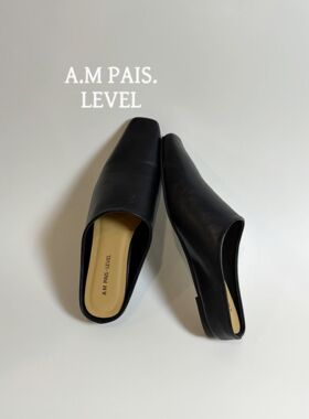 2026春新款法式气质方头增高穆勒鞋女一脚蹬懒人半拖鞋女通勤百搭