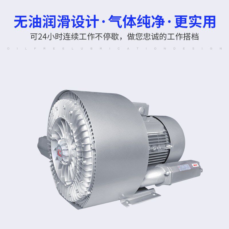 7.5KW漩涡鼓风机吹吸两用大功率鼓风机高压漩R涡气泵工业吸料风机