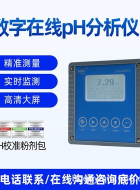 博取仪器数字智g能在线工业PH计水质在线监测pHG-2881S控制器