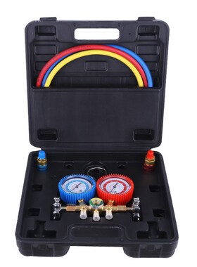 2.5CFM Vagcuum Pump  Manifold Gauge Set - HVAC A/C R22 R410