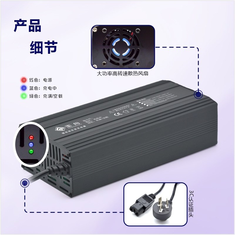 72V15A外卖车三元铁锂电池充电器84V88K.2V87.6V大功率快充