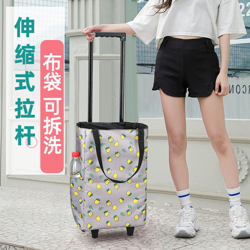 网红伸缩拉杆拖车轻便