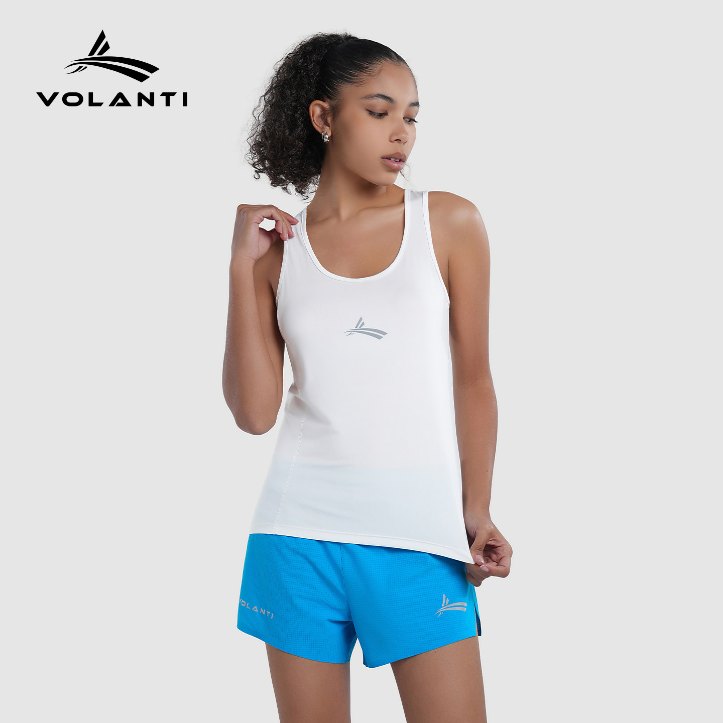 沃兰迪能量女士运动短裤透气速干户外训练跑步外穿田径马拉松短裤